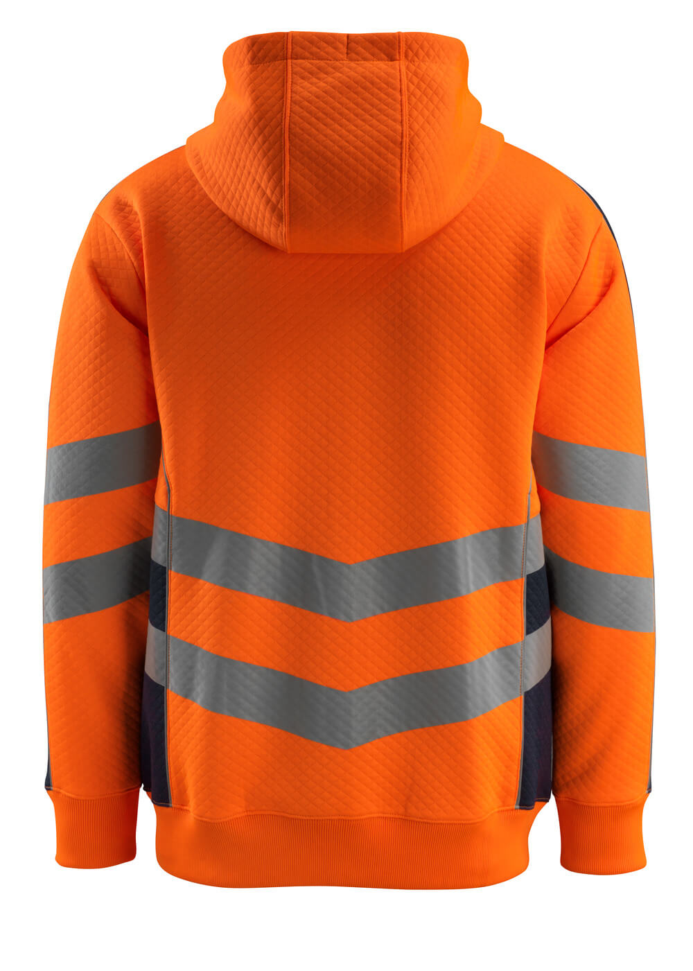 Kapuzensweatshirt mit Rei?verschluss SAFE SUPREME Kapuzensweatshirt mit Rei?verschluss in Farbe Hi-vis Orange/Schwarzblau