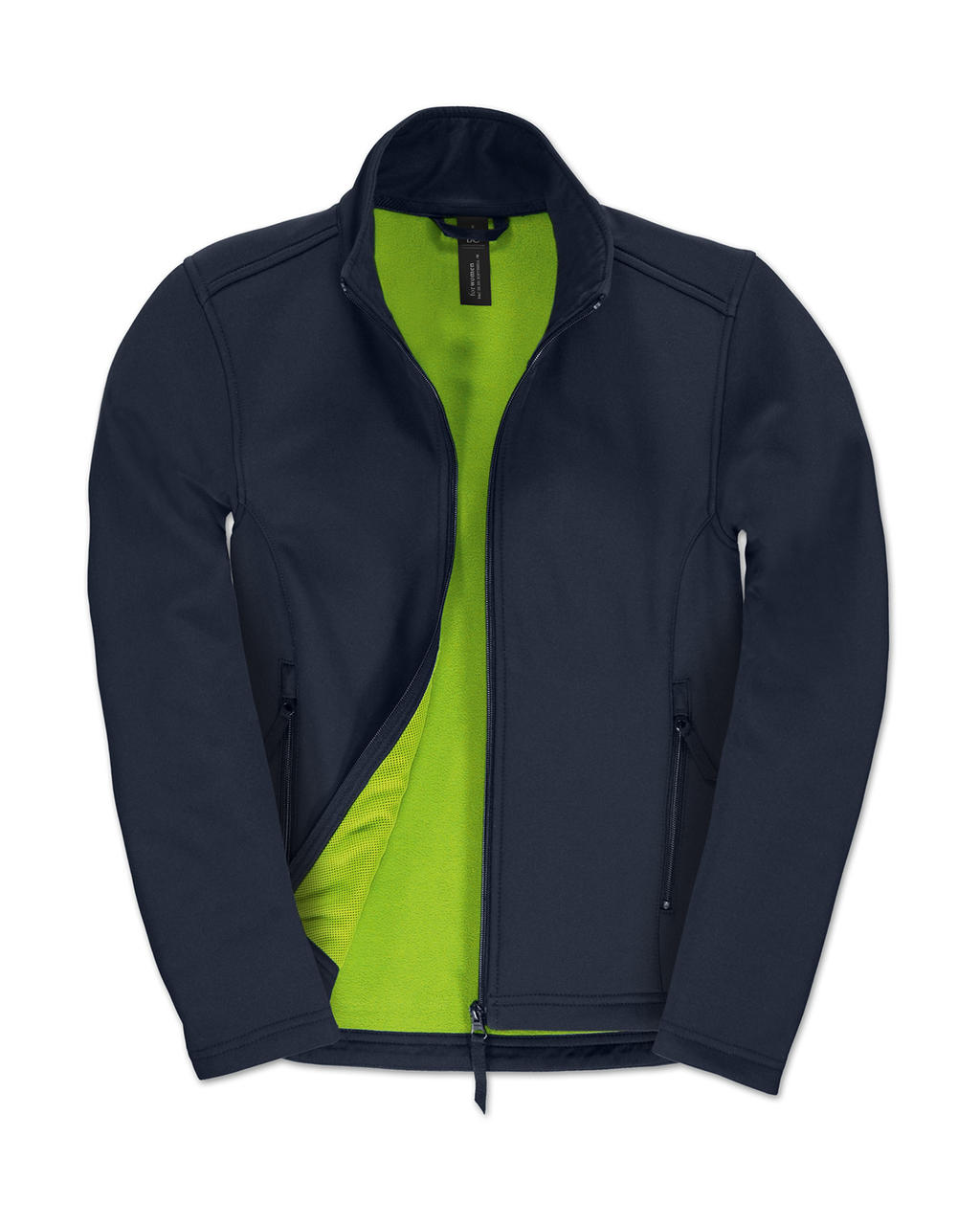  ID.701/women Softshell Jacket  in Farbe Navy/Neon Green