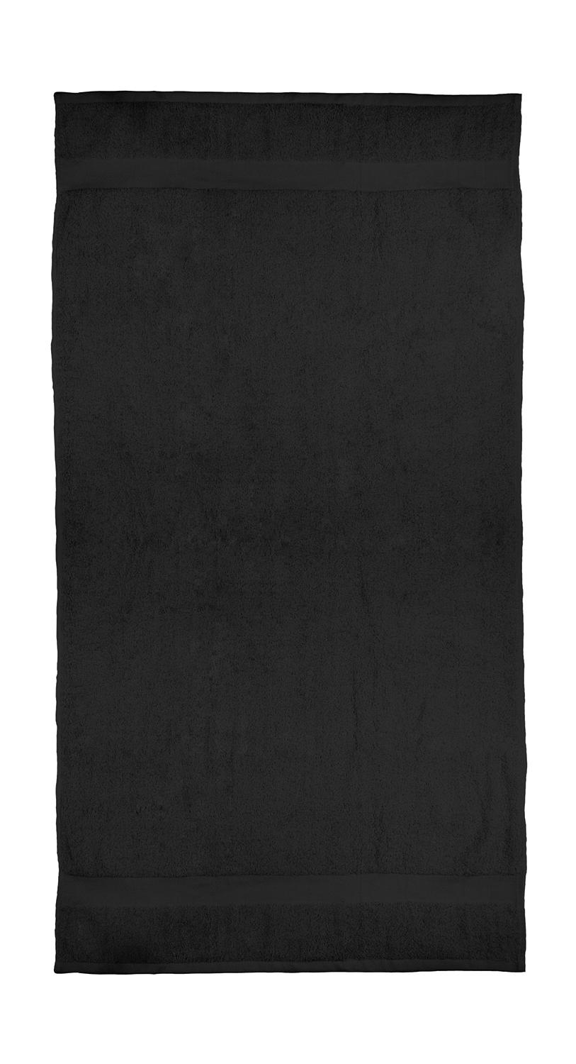  Seine Bath Towel 70x140cm in Farbe Black