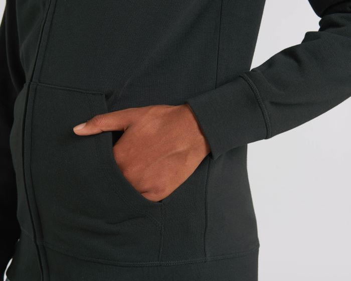 Zip-thru sweatshirts Connector in Farbe Black