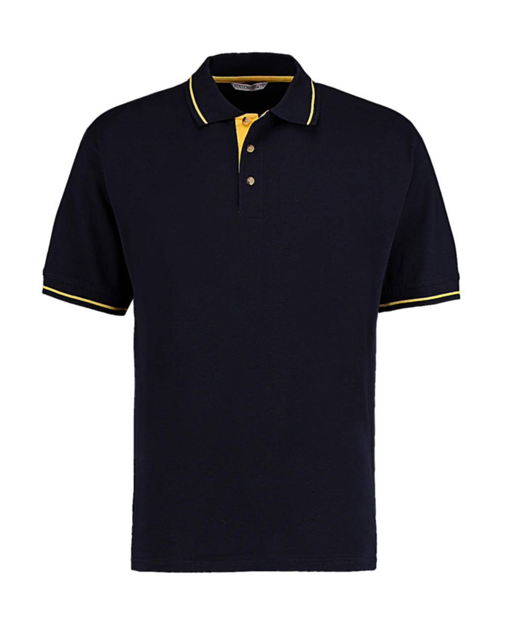  Mens Classic Fit St. Mellion Polo in Farbe Navy/Sun Yellow