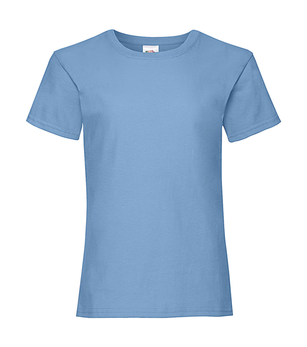  Girls Valueweight T in Farbe Sky Blue