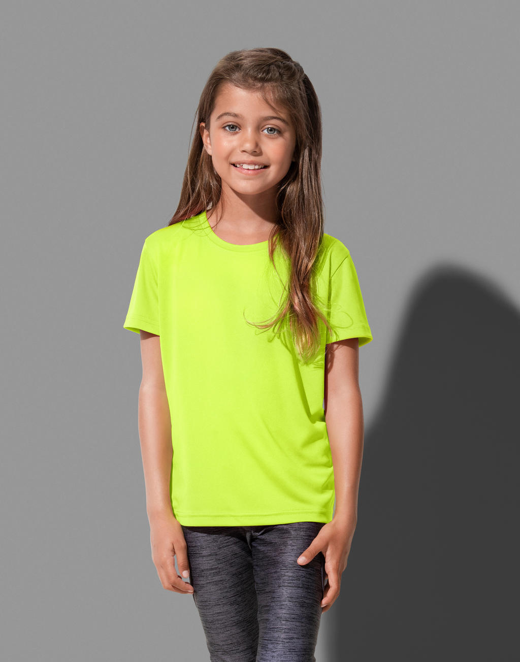  Sports-T Kids in Farbe Cyber Yellow