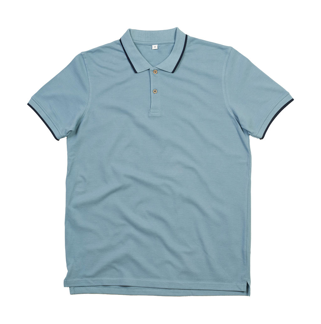  The Tipped Polo in Farbe Light Denim/Navy