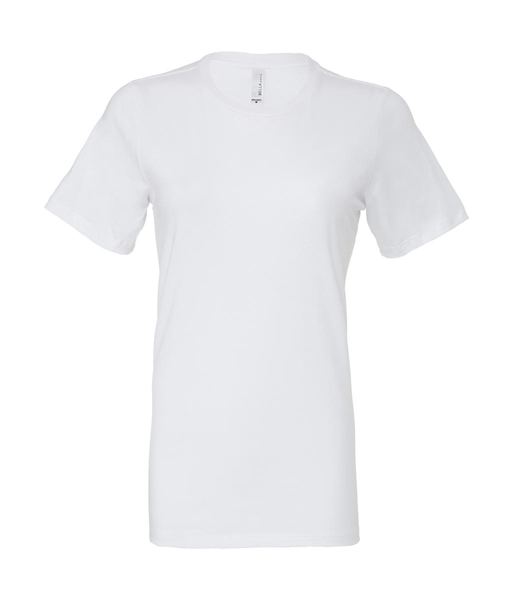 Womens Relaxed Jersey Short Sleeve Tee in Farbe White