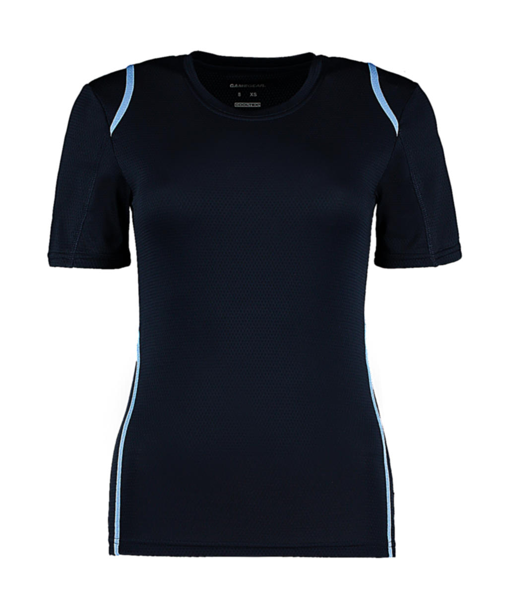  Womens Regular Fit Cooltex? Contrast Tee in Farbe Navy/Light Blue