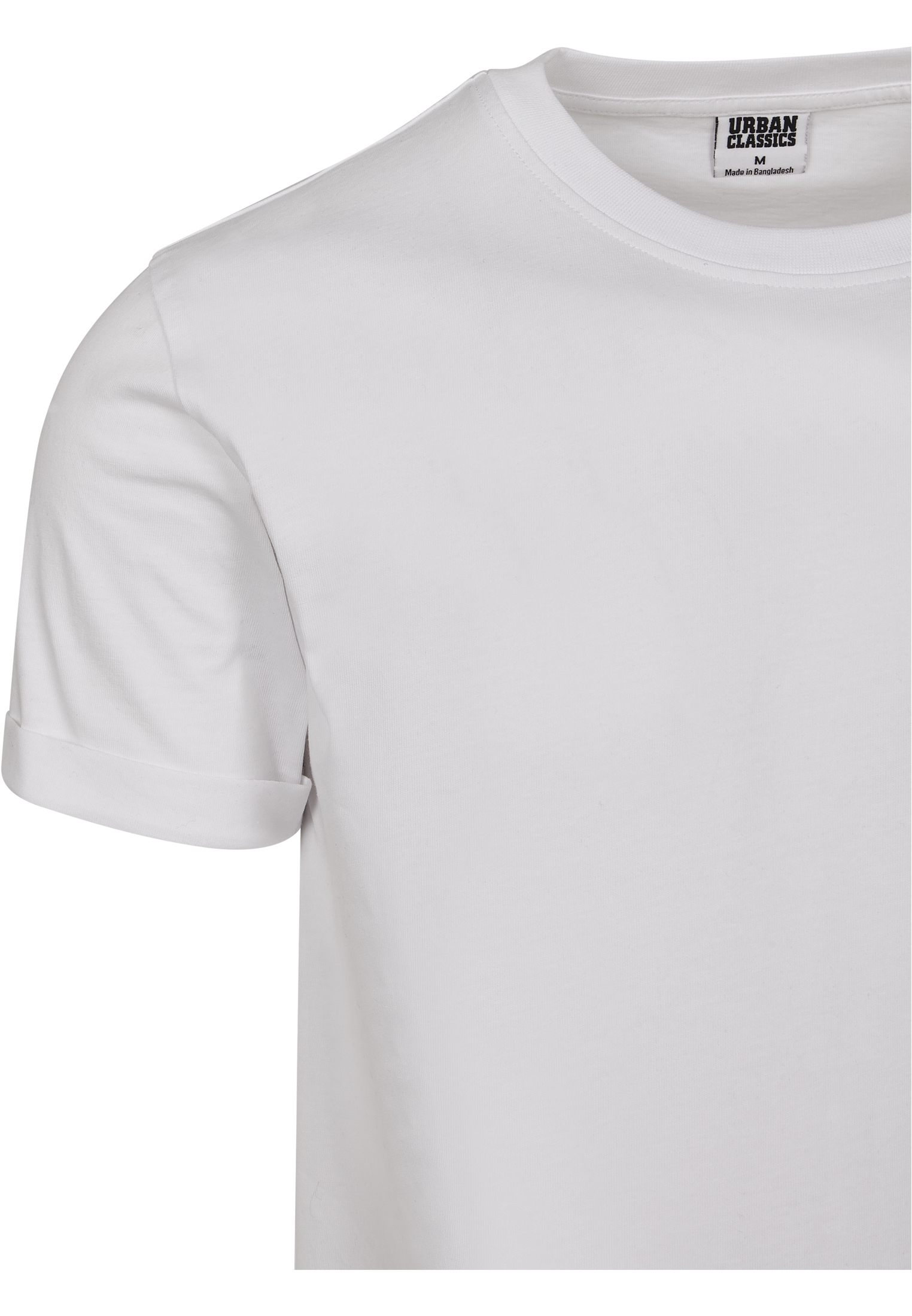 T-Shirts Short Shaped Turn Up Tee in Farbe white