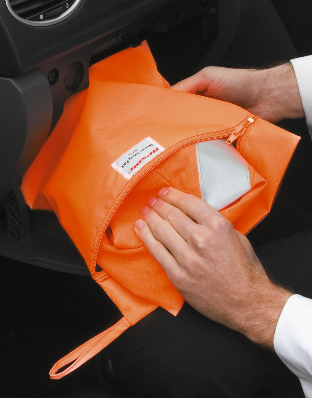  Pocket for Safety Vests in Farbe Fluorescent Orange