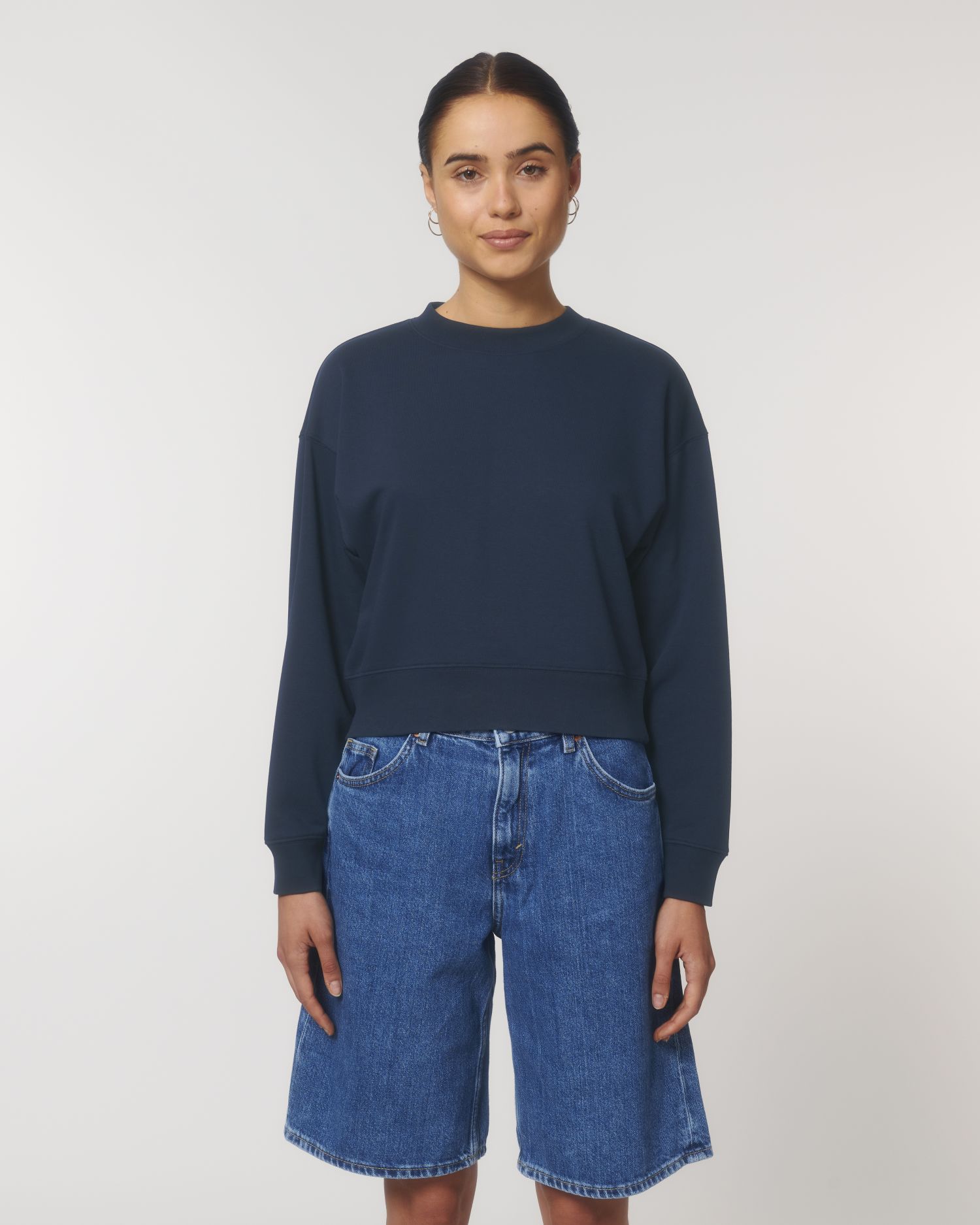 Crew neck sweatshirts Stella Cropster in Farbe French Navy