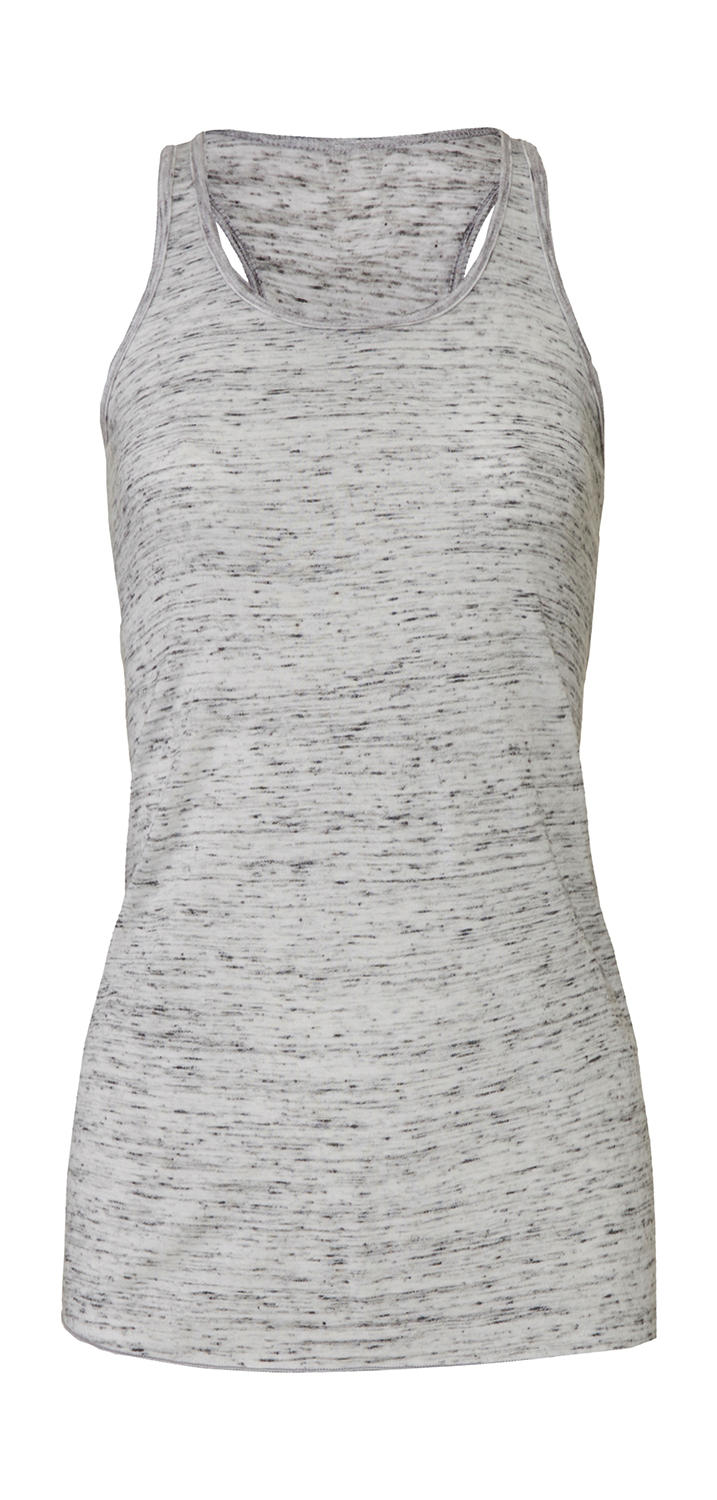  Flowy Racerback Tank Top in Farbe White Marble