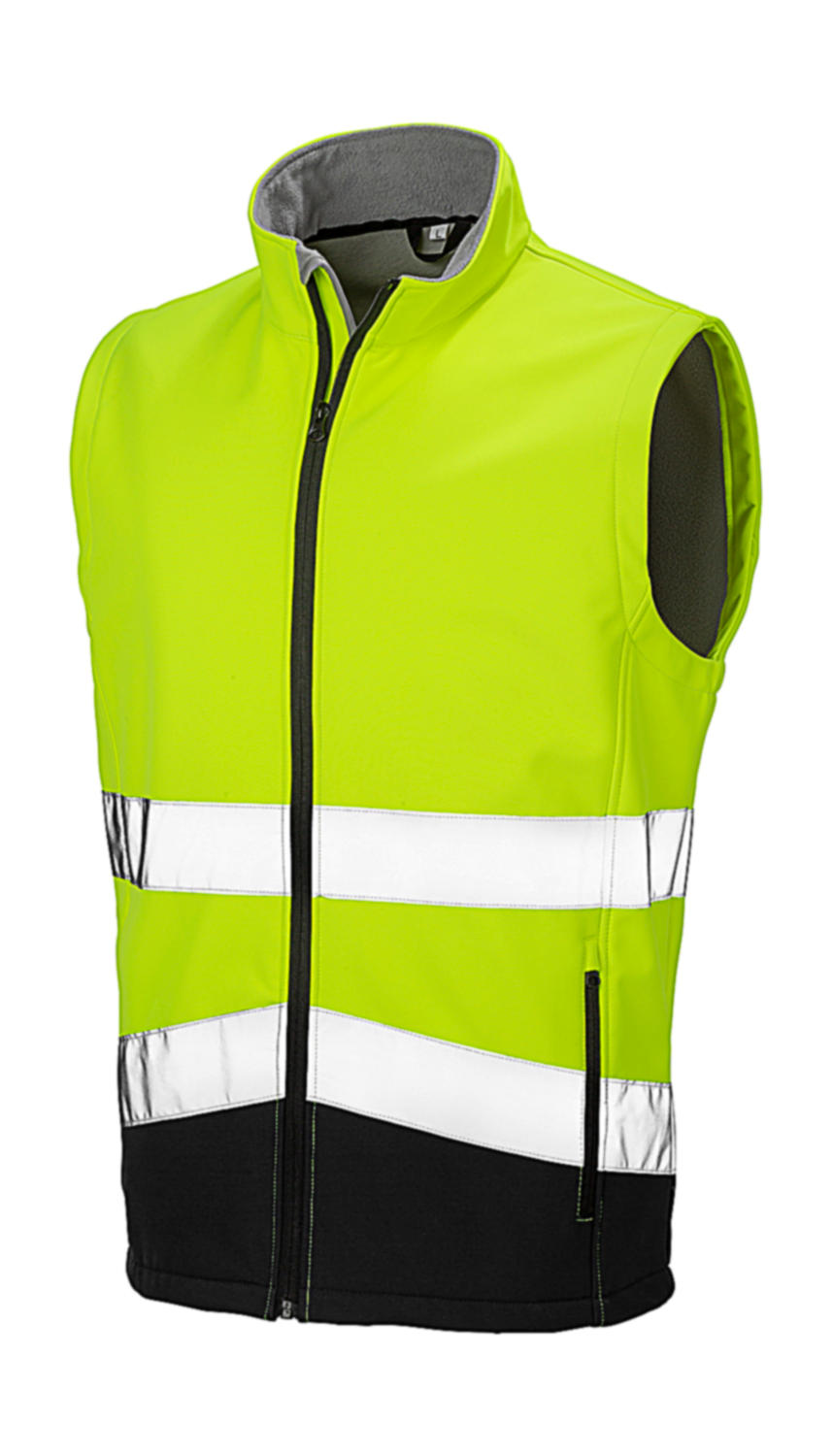  Printable Safety Softshell Gilet in Farbe Fluorescent Yellow/Black