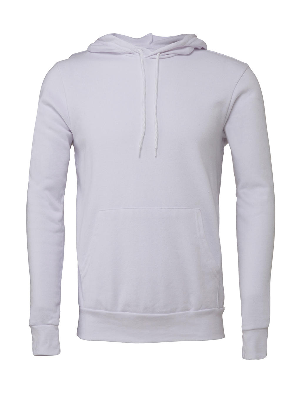  Unisex Poly-Cotton Pullover Hoodie in Farbe White