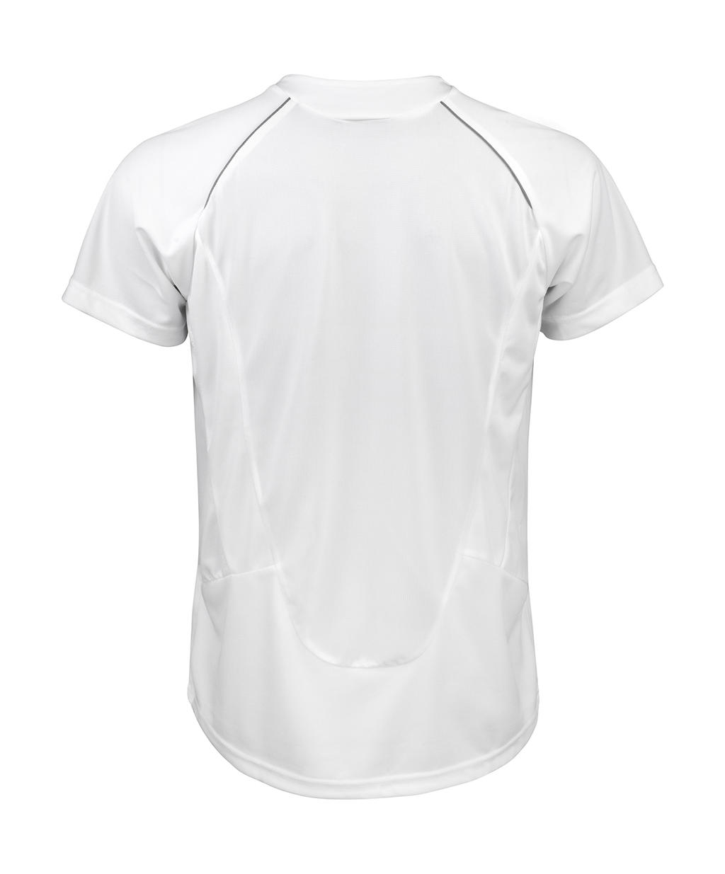  Spiro Mens Dash Training Shirt in Farbe White/Red