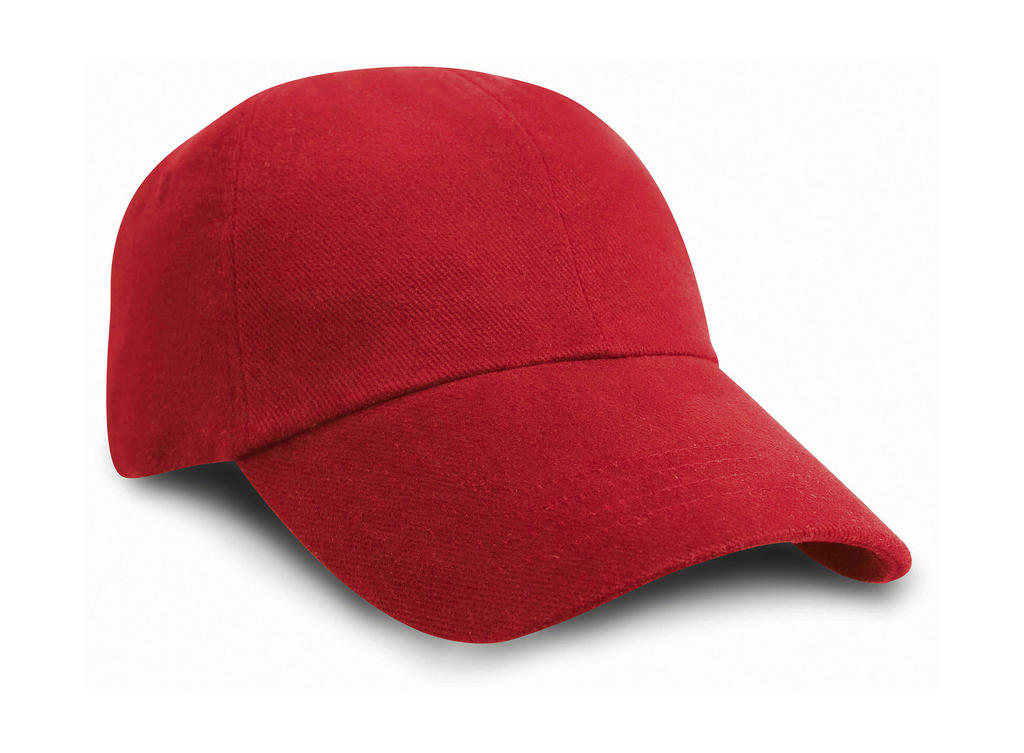  Low Profile Brushed Cotton Cap in Farbe Red