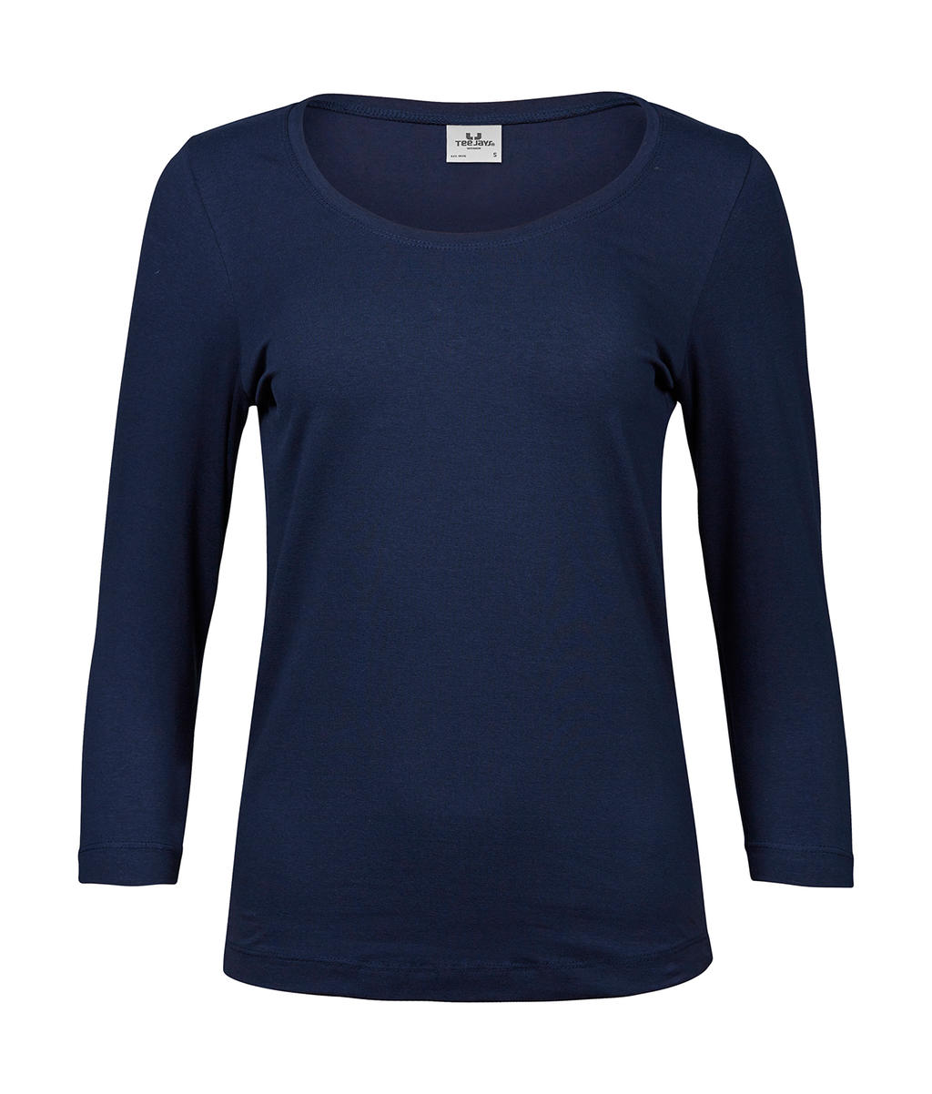  Ladies 3/4 Sleeve Stretch Tee in Farbe Navy