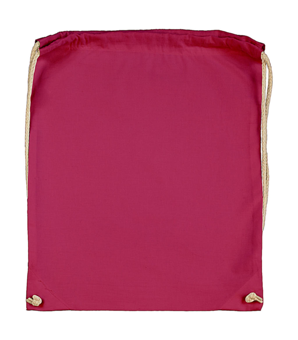  Cotton Drawstring Backpack in Farbe Claret