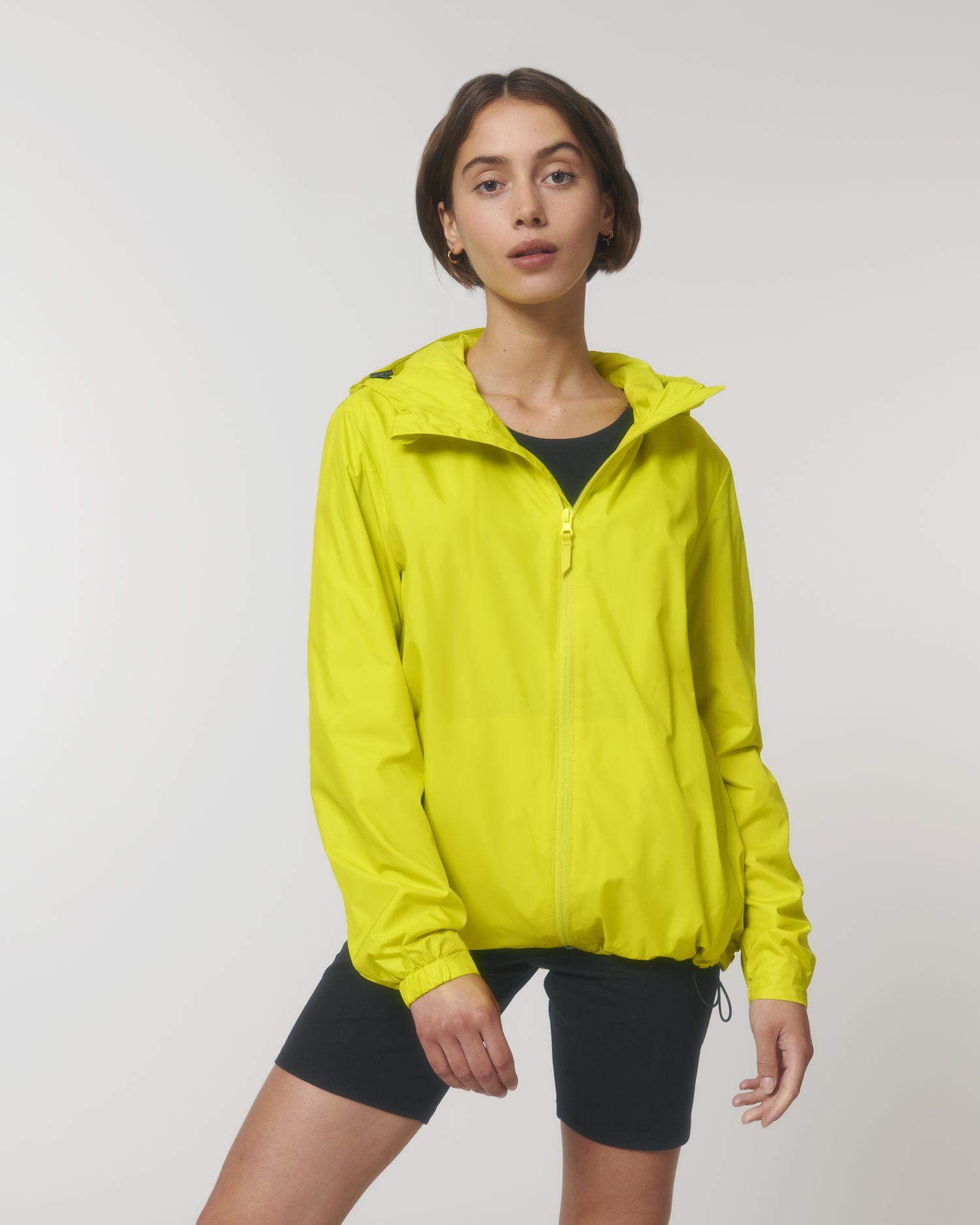 Non Padded Jacket Commuter in Farbe Lime Flash