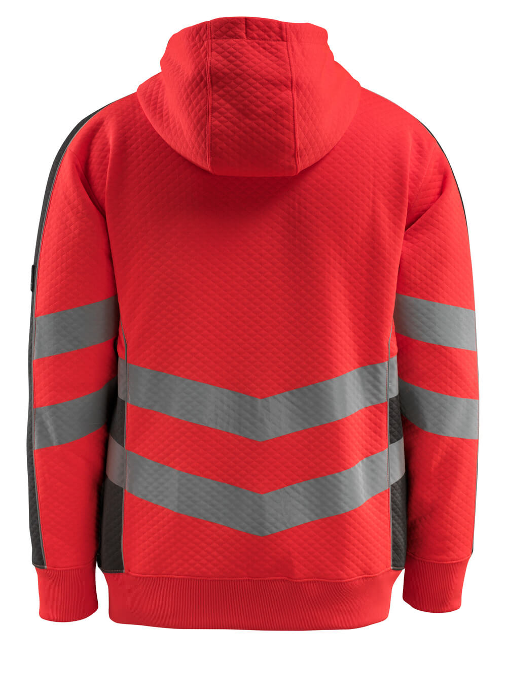 Kapuzensweatshirt mit Rei?verschluss SAFE SUPREME Kapuzensweatshirt mit Rei?verschluss in Farbe Hi-vis Rot/Dunkelanthrazit