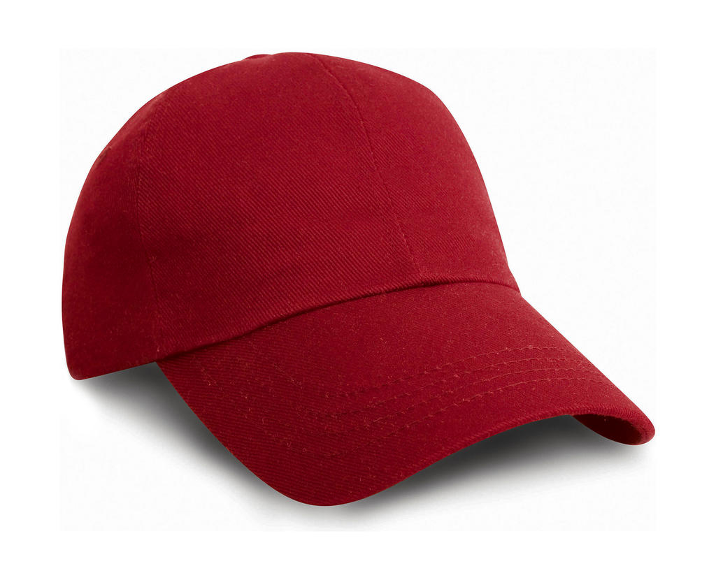  Heavy Cotton Drill Cap in Farbe Red