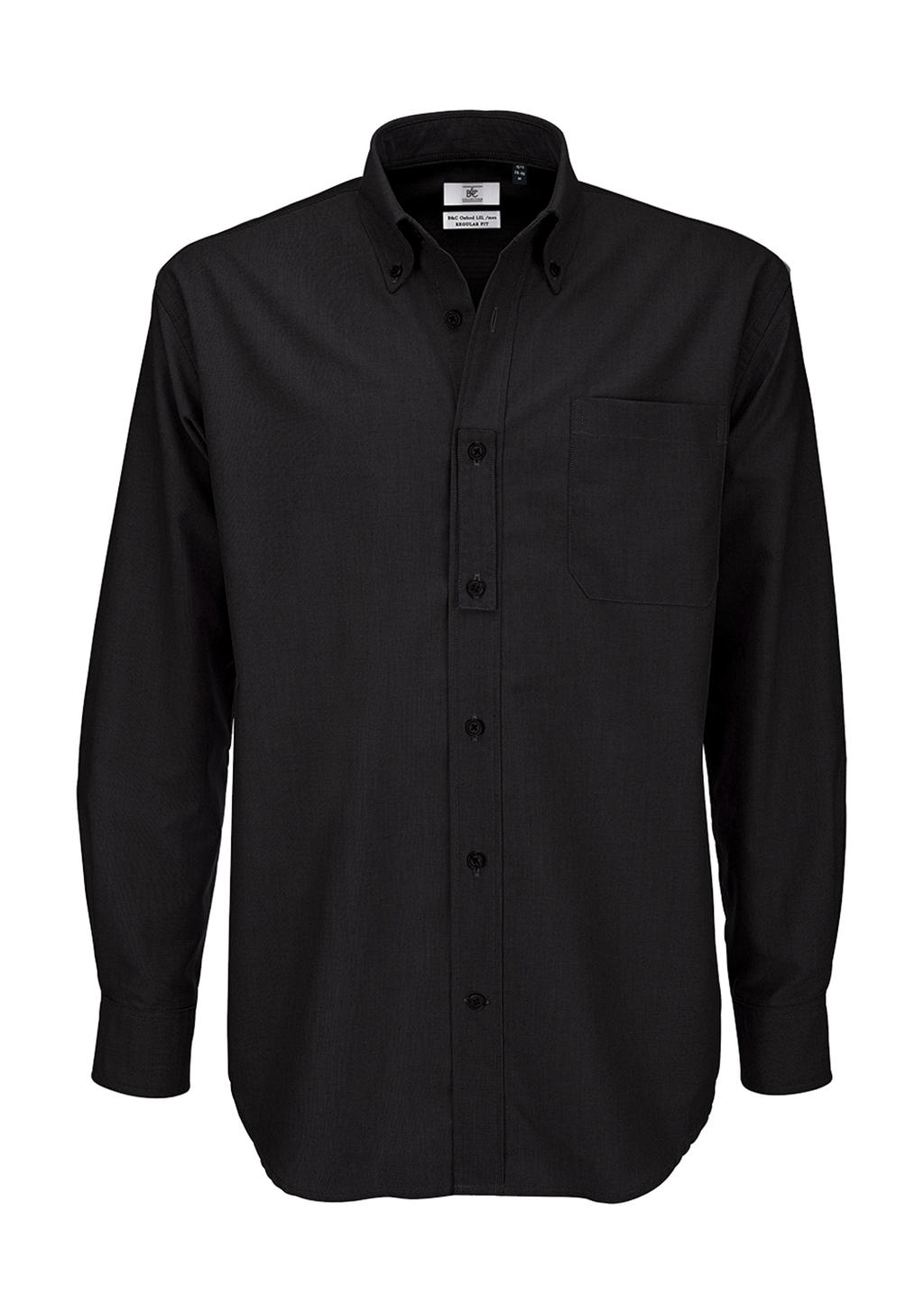 Oxford LSL/men Shirt in Farbe Black