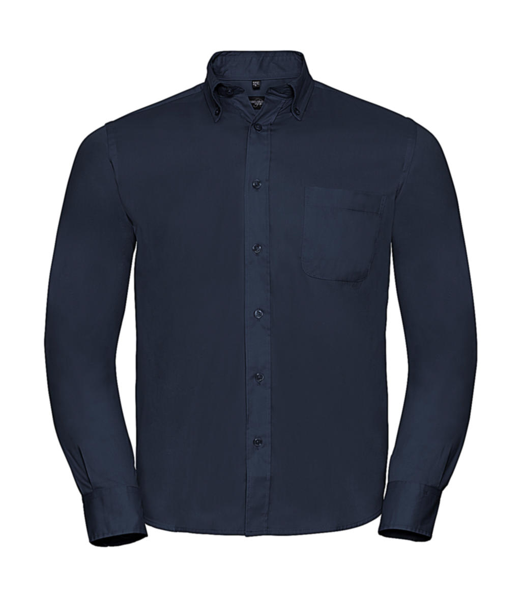  Long Sleeve Classic Twill Shirt in Farbe French Navy