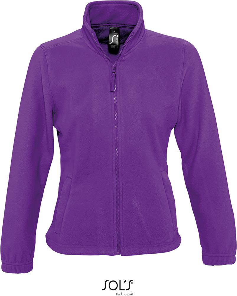 Fleece North Women Damen Fleece Jacke in Farbe dark purple