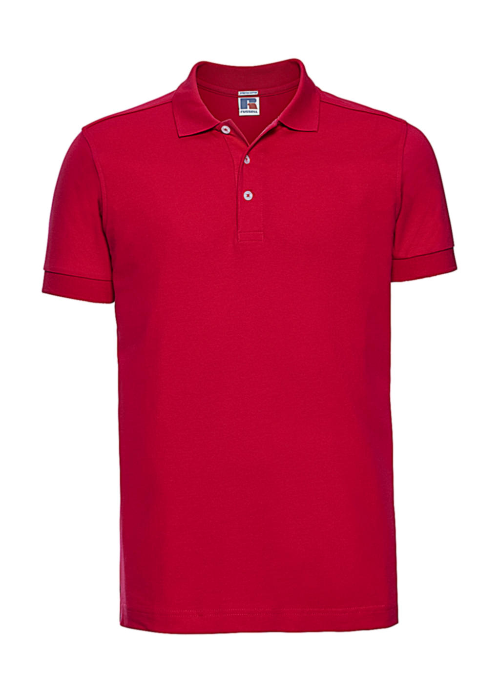  Mens Fitted Stretch Polo in Farbe Classic Red