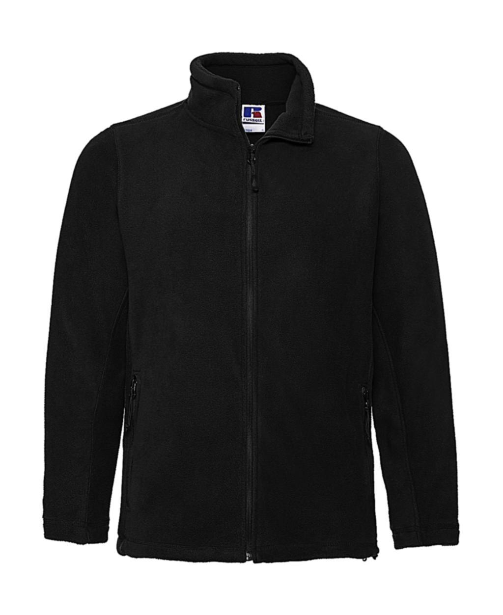  Mens Full Zip Outdoor Fleece in Farbe Black