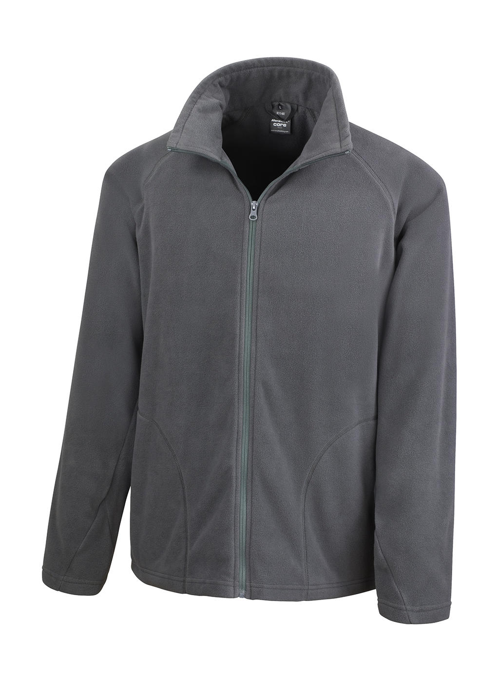  Microfleece Jacket in Farbe Charcoal