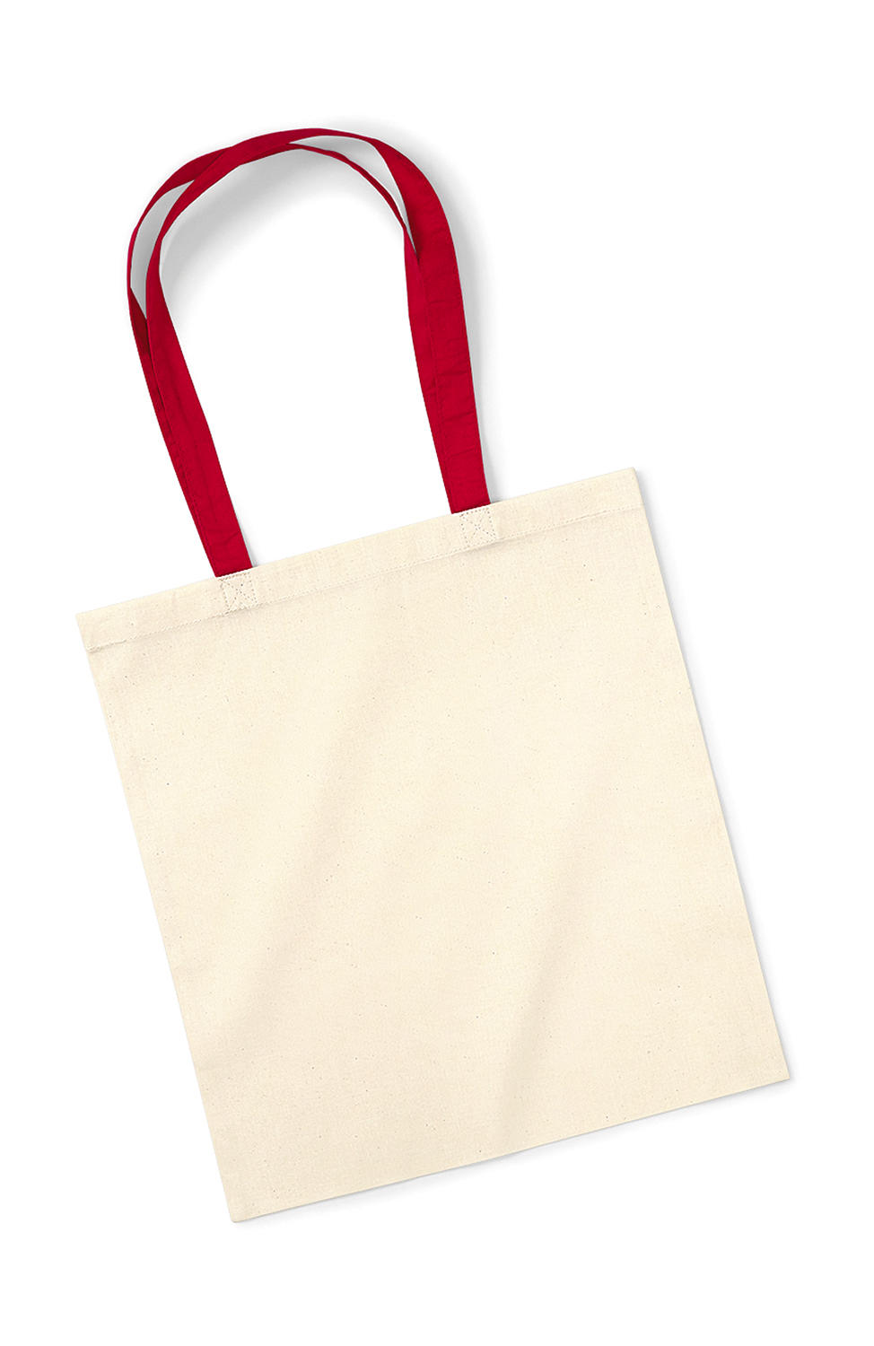  Bag for Life - Contrast Handles in Farbe Natural/Classic Red