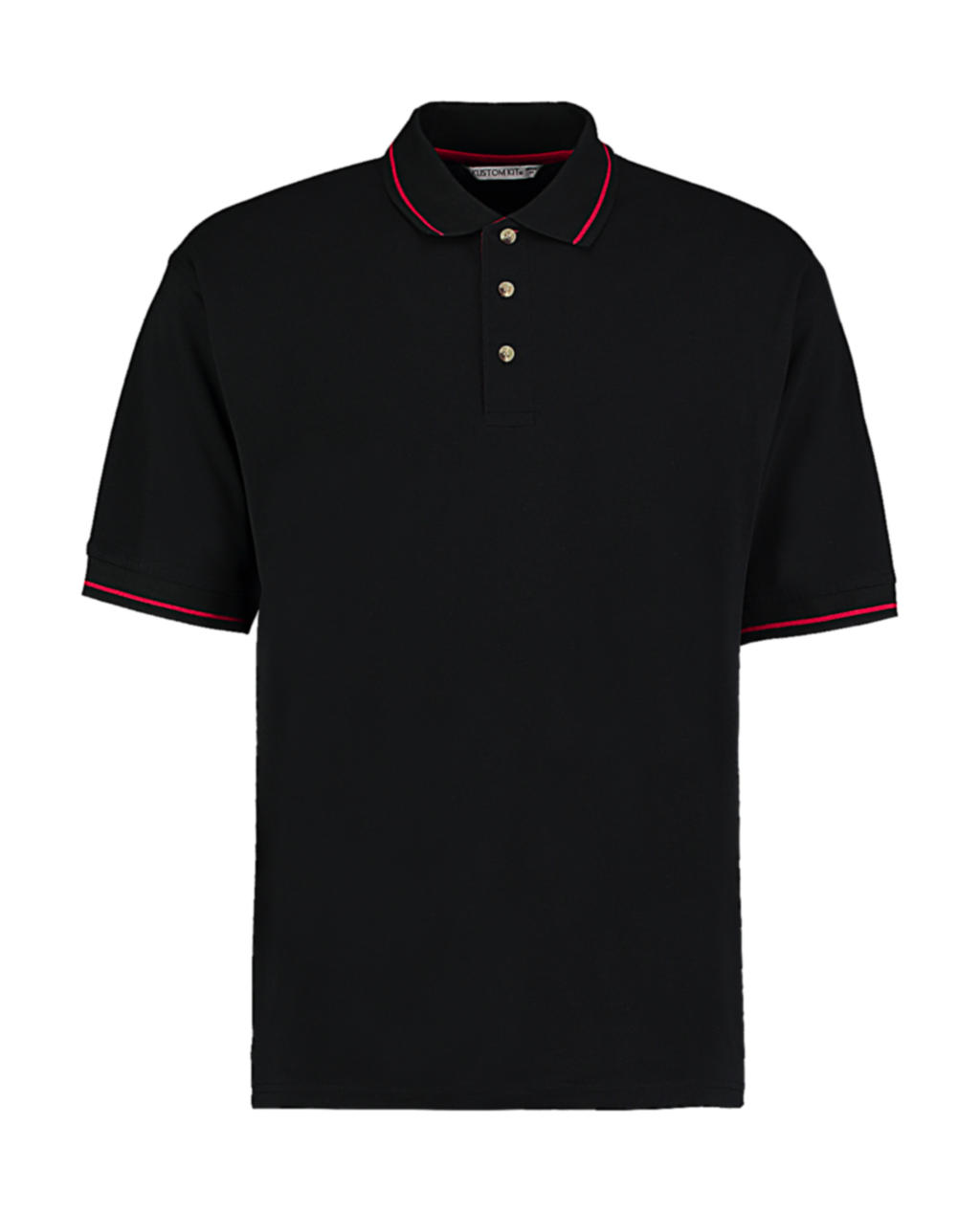  Mens Classic Fit St. Mellion Polo in Farbe Black/Red