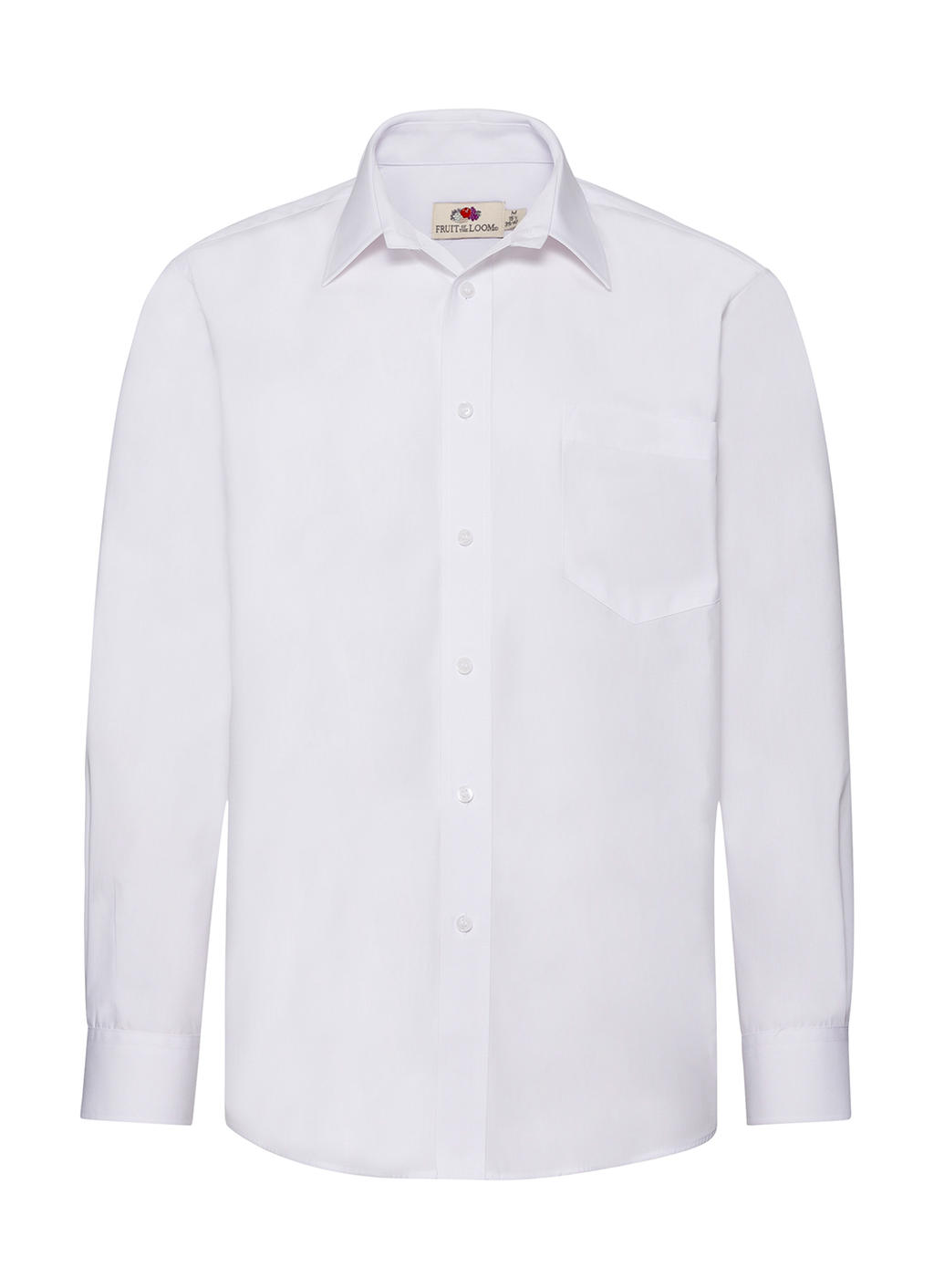  Poplin Shirt LS in Farbe White