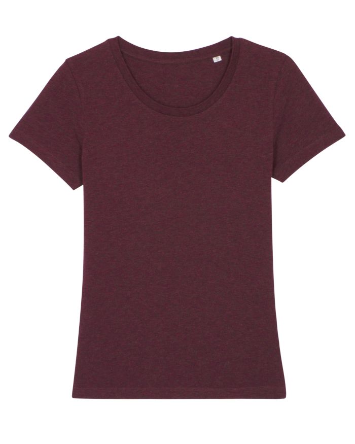 T-Shirt Stella Expresser in Farbe Heather Grape Red