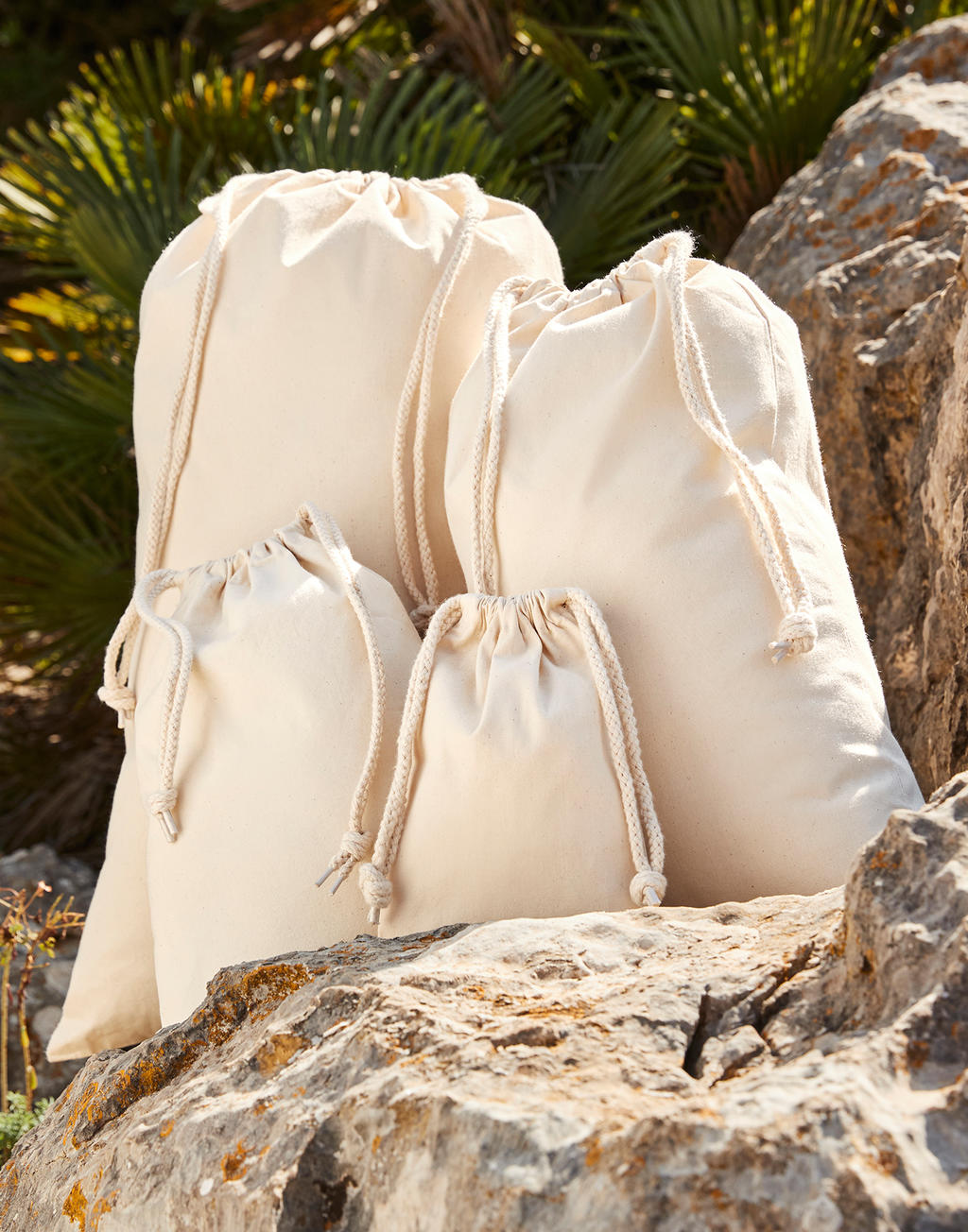  Organic Premium Cotton Stuff Bag in Farbe Natural