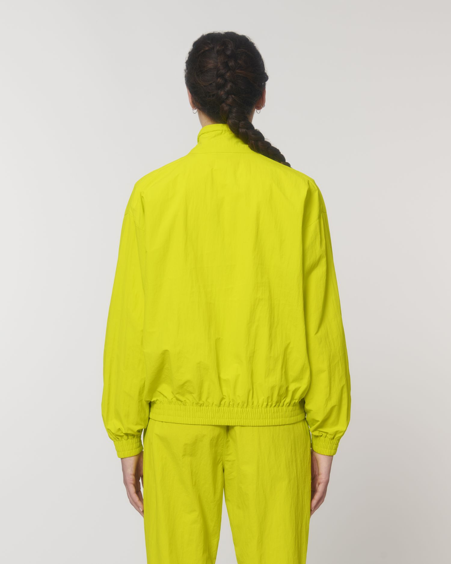 Non Padded Jacket Tracker in Farbe Lime Flash