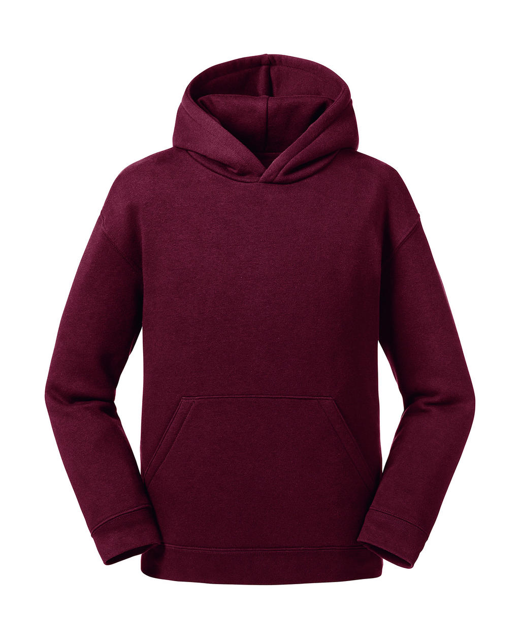  Kids Authentic Hooded Sweat in Farbe Burgundy