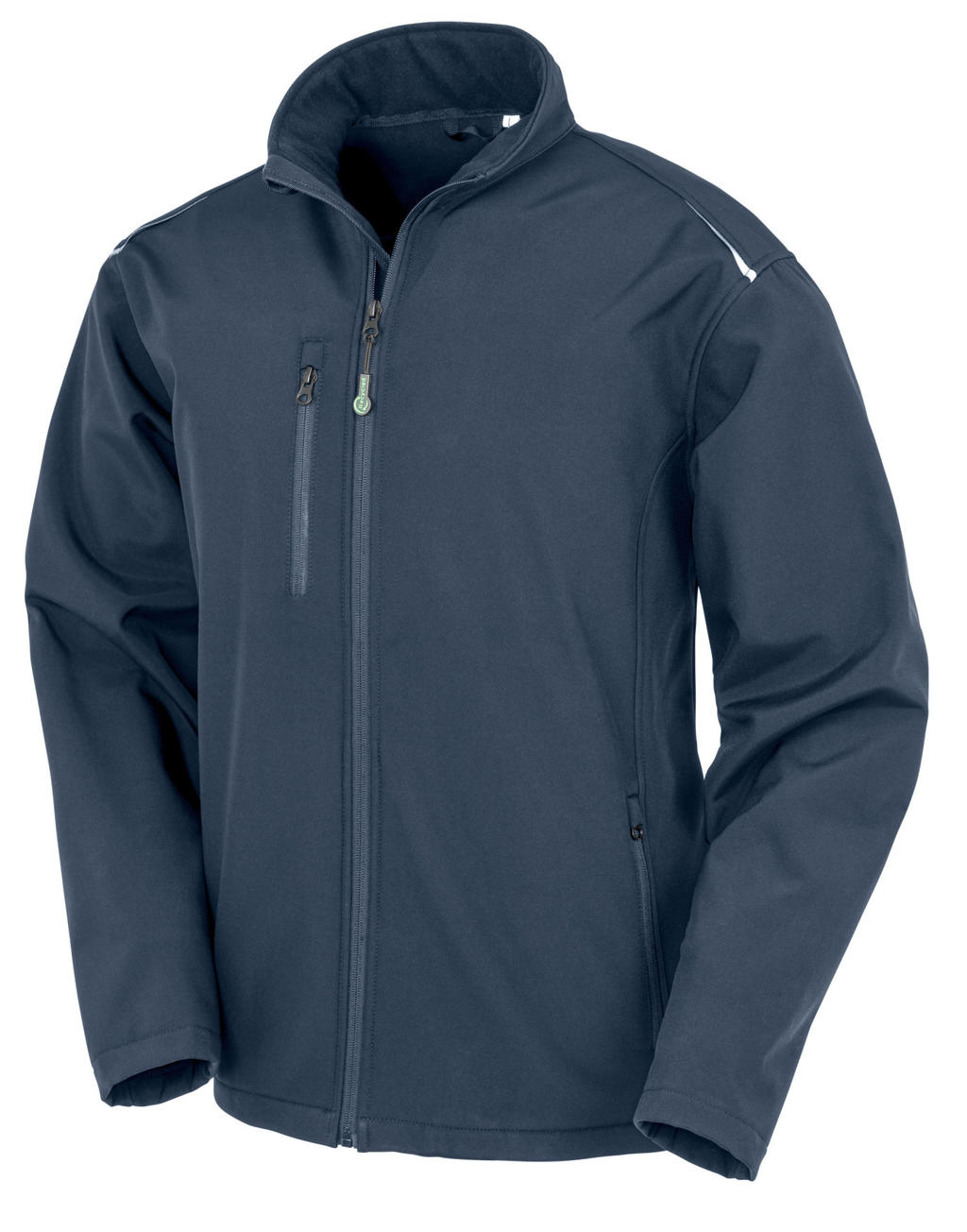  Recycled 3-Layer Printable Softshell Jacket in Farbe Navy