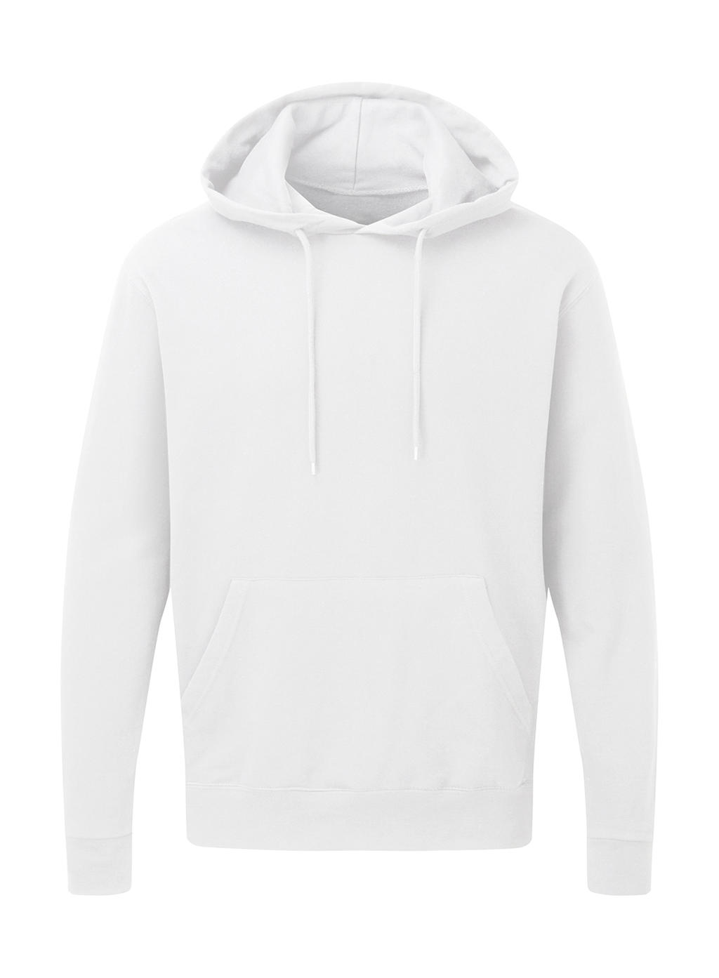  Mens Hooded Sweatshirt in Farbe White