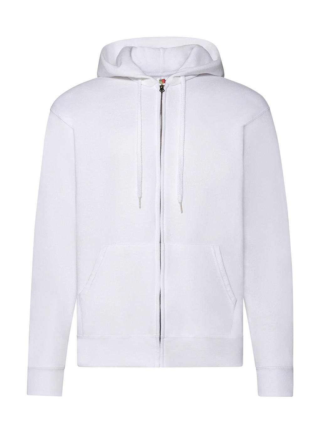  Classic Hooded Sweat Jacket in Farbe White