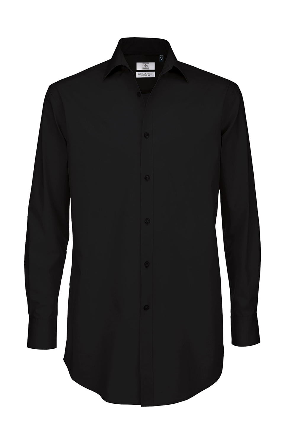  Black Tie LSL/men Shirt in Farbe Black