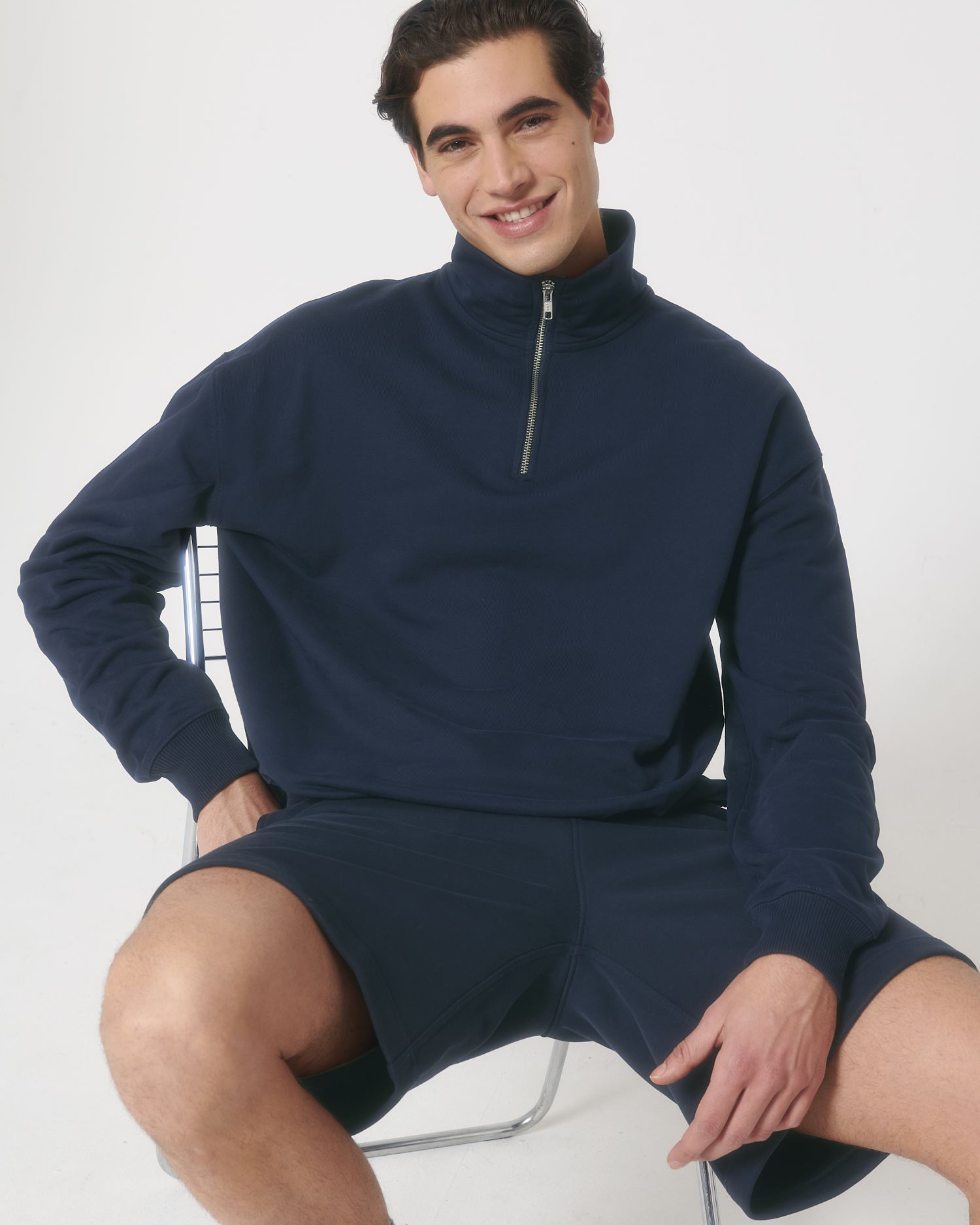 Crew neck sweatshirts Miller Dry in Farbe French Navy
