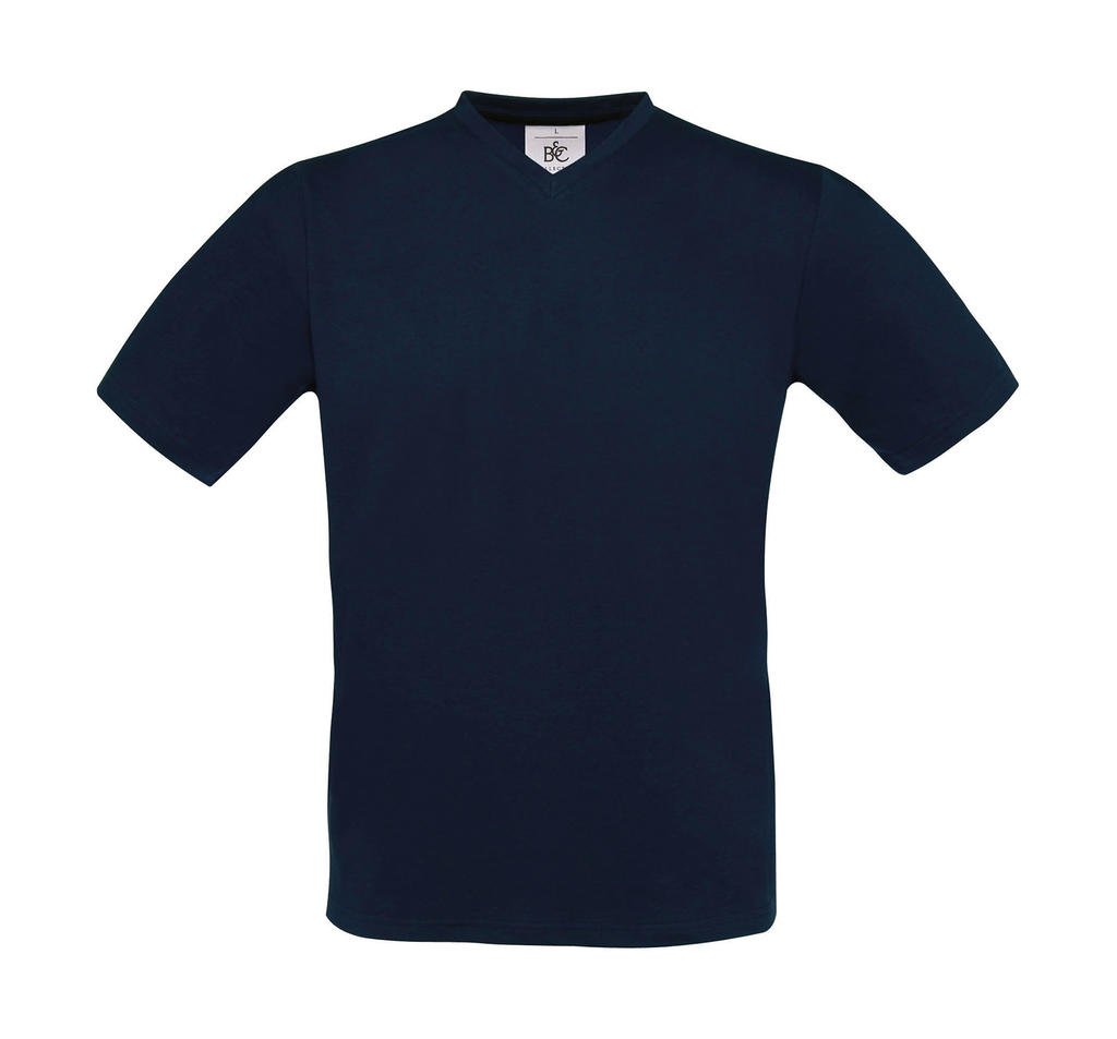  Exact V-neck T-Shirt in Farbe Navy